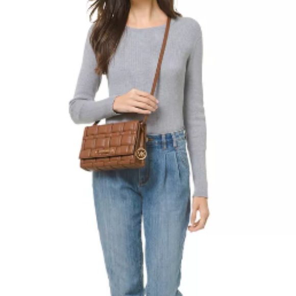 NWOT MICHAEL Michael Kors Ivy Woven Crossbody Bag - Picture 11 of 11
